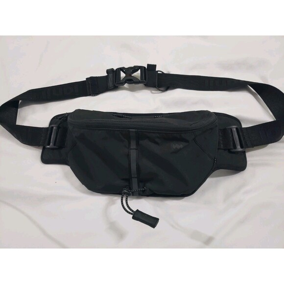 Janji Multipass Sling Bag Running Hiking Fanny Pack Waist Bag Black Zippered - Picture 1 of 14